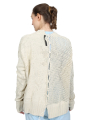 Serien°umerica - Long Loose Cardigan - Natural - ser-patch-5103