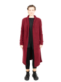 Pal Offner - Long Cardigan Baby Alpaca Wool Merlot