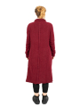 Pal Offner - Long Cardigan Baby Alpaca Wool Merlot