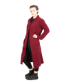 Pal Offner - Long Cardigan Baby Alpaca Wolle Merlot