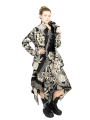 Rundholz - Waisted jacket jacquard floral pattern Black Jacquard - 2241041105