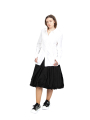 Rundholz - Taillierte Bluse mit kleinen Kellerfalten White - 2241230408