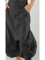 Rundholz - wadenlange Hose mit tiefem Schritt und Bubbles an den Seiten - black - 1251630104