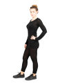 Rundholz - Leggings mit Saum in Ripp destroyed Look Black - 2241310206