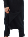 Rundholz - Merino knit pants with skirt Element Black - 2241447604