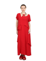 Pal Offner - Dress - Fluid Dress - Crêpe Georgette - Wild Red - 2501.1101103.140004