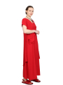 Pal Offner - Kleid - Fluid Dress - Crêpe Georgette - Wild Red - 2501.1101103.140004