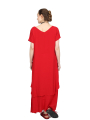 Pal Offner - Kleid - Fluid Dress - Crêpe Georgette - Wild Red - 2501.1101103.140004