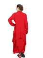 Pal Offner - Jacket - Fluid Penguin Coat - Crêpe Georgette - Wild Red - 2501.090101.140004