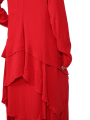 Pal Offner - Veste - Fluid Penguin Coat - Crêpe Georgette - Rouge sauvage - 2501.090101.140004