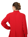 Pal Offner - Veste - Fluid Penguin Coat - Crêpe Georgette - Rouge sauvage - 2501.090101.140004