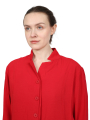 Pal Offner - Veste - Fluid Penguin Coat - Crêpe Georgette - Rouge sauvage - 2501.090101.140004