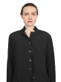 Pal Offner - Jacket - Fluid Penguin Coat - Crêpe Georgette - Black - 2501.090101.140004