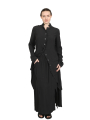 Pal Offner - Jacket - Fluid Penguin Coat - Crêpe Georgette - Black - 2501.090101.140004