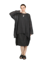 Black by K&M - Tunic - Keep your image and hold that smile - Black - 251.01.10