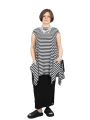 Pluslavie (Plü) - Bat Top - Black-white Stripe - 5068