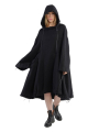 Rundholz DIP - Manteau Robe à capuche en laine vierge Black - 2242211203