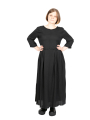 Aequamente - Kleid aus Viskose und Baumwolle Black Black