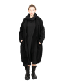 Rundholz DIP - Coat in Fake Fur Look Wool Oversize Black - 2242181202