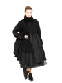 Rundholz DIP - Manteau style Empire Tissu Mix Laine Black Melange - 2242181204