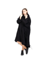 Rundholz DIP - Coat Coat dress with hood Virgin wool Black - 2242211203