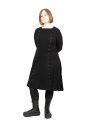 Rundholz - Knitted dress with double-breasted button placket patent pattern wool Black - 2241377005