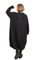 Rundholz Black Label - Sweater dress in balloon shape with zippers Oversize Black - 2243510925