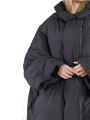 Rundholz DIP - Down coat with wide sleeves and hood Black - 2242001204