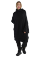 Rundholz DIP - Knitted dress with stand-up collar and wide sleeves Oversize Black - 2242687304