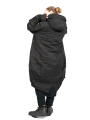 Rundholz Black Label - Coat Parka with hood and integrated patterned vest padded Black - 2243231202