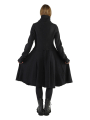 Rundholz Black Label - Coat waisted with suitcase pockets boiled wool + felt Black - 2243881203