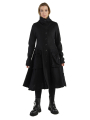 Rundholz Black Label - Coat waisted with suitcase pockets boiled wool + felt Black - 2243881203