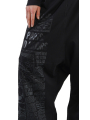 Rundholz DIP - Pantalon Marlene avec imprimé ton sur ton Cotton Jersey Black Print - 2242300103