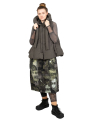 Rundholz Black Label - Fitted down vest with hood and decorative accents Jungle