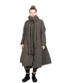 Rundholz Black Label - Fitted down coat with high collar and decorative accents Jungle