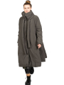 Rundholz Black Label - Fitted down coat with high collar and decorative accents Jungle