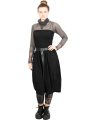 Rundholz Black Label - Balloon skirt with wide waistband in ribbed black - 2243290330