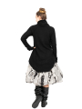 Rundholz - Knitted tunic with turtleneck wool merino yak black - 2241537004