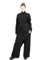 Rundholz - Stretch pants with low crotch front double layer Black - 2241160104