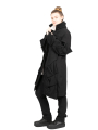 Rundholz - Double-layer stretch coat front and sleeves with graphic darts Black - 2241161215