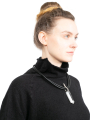 Rundholz - Tunique en tricot avec volant et pli creux laine bouillie oversize Black - 2241687011