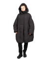 Rundholz DIP - Down coat with wide sleeves and hood Black - 2242001204