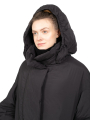 Rundholz DIP - Down coat with wide sleeves and hood Black - 2242001204