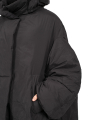 Rundholz DIP - Down coat with wide sleeves and hood Black - 2242001204