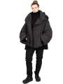 Rundholz DIP - Down jacket with wide sleeves and hood Black - 2242001103