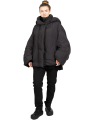 Rundholz DIP - Down jacket with wide sleeves and hood Black - 2242001103