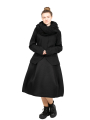 Rundholz - Extravagant skirt in tulip shape felted wool fabric Black - 2241770309