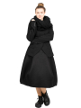 Rundholz - Extravagant skirt in tulip shape felted wool fabric Black - 2241770309