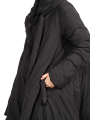 Rundholz Black Label - Fitted down coat with high collar and decorative accents Black