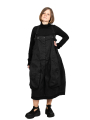 Rundholz DIP - Balloon skirt with eyelet pockets Cotton Stretch Black - 2242600307